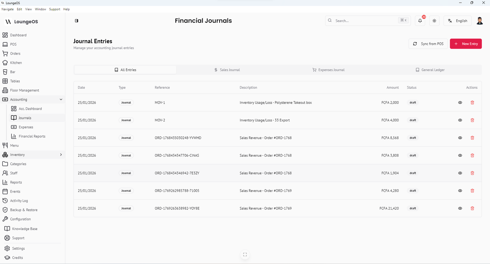 LoungeOS Screenshot